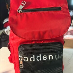 Red and Black Madden Girls Backpack